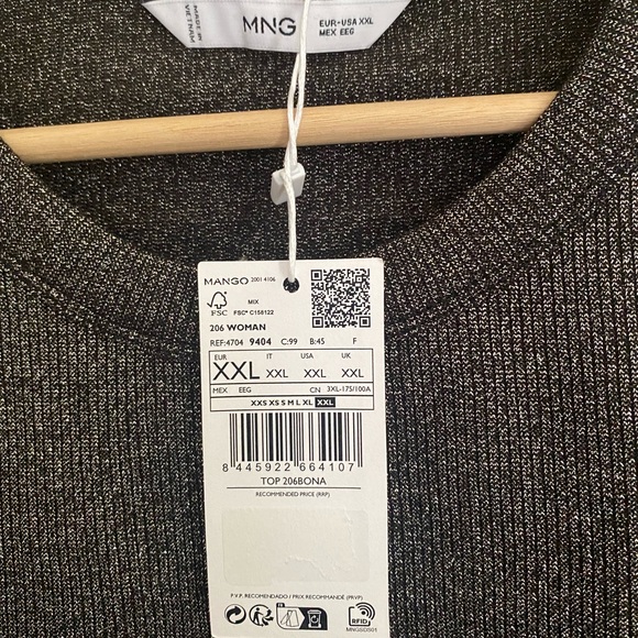 Metallic Ribbed Tank top - Picture 3 of 5